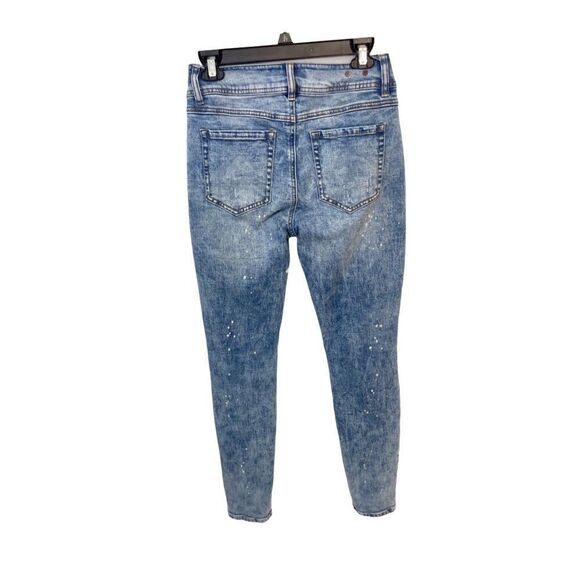 CAbi #5492 Cinch Skinny Acid Wash Skinny Jeans 4 - Picture 4 of 6